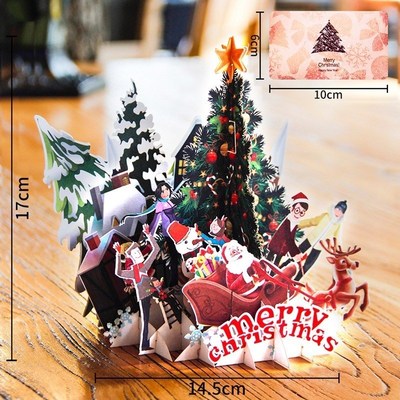 3d christmas card  merry christmas cards christmas gift