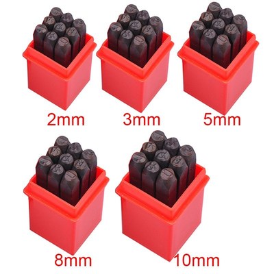 New Number Stamp Punch Set Hardened Steel Metal Wood Leather