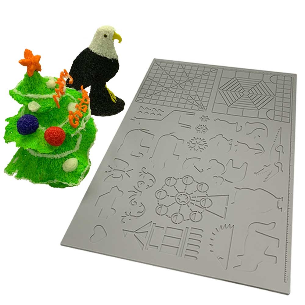 Dikale 3D Printing Pen Silicone Design Mat Template Drawing