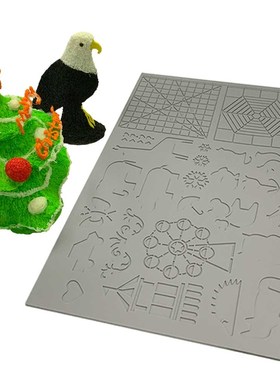 Dikale 3D Printing Pen Silicone Design Mat Template Drawing