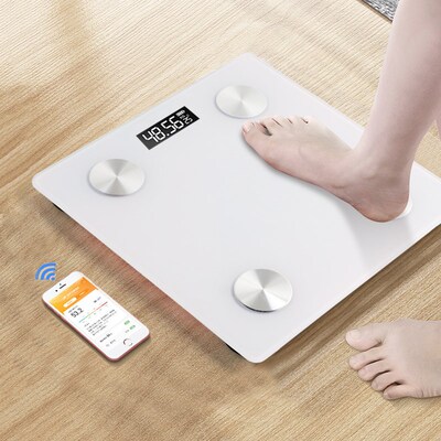 Bathroom Scales Bluetooth Floor Body Scale BMI Fat Scales L