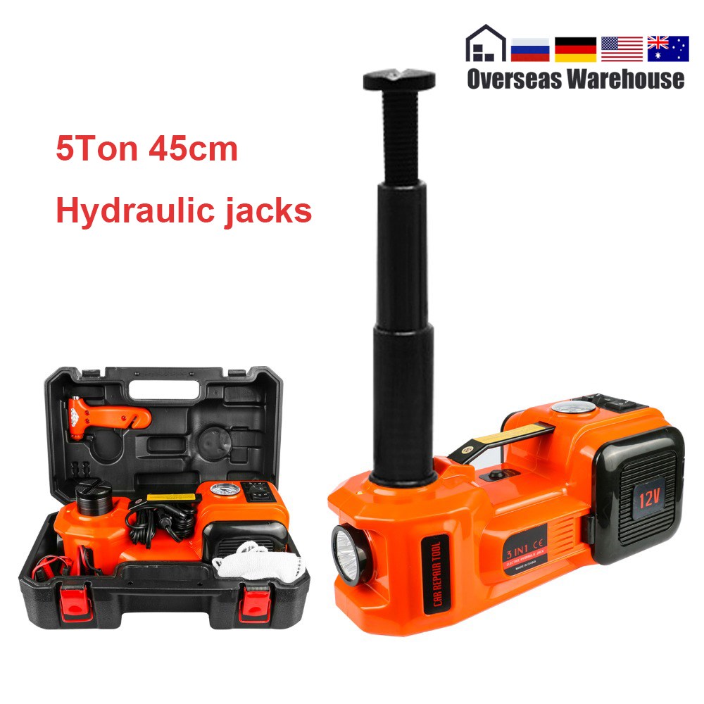 5T 45cm Car Jack Electric Hydraulic Jack Protable Tire Lifti