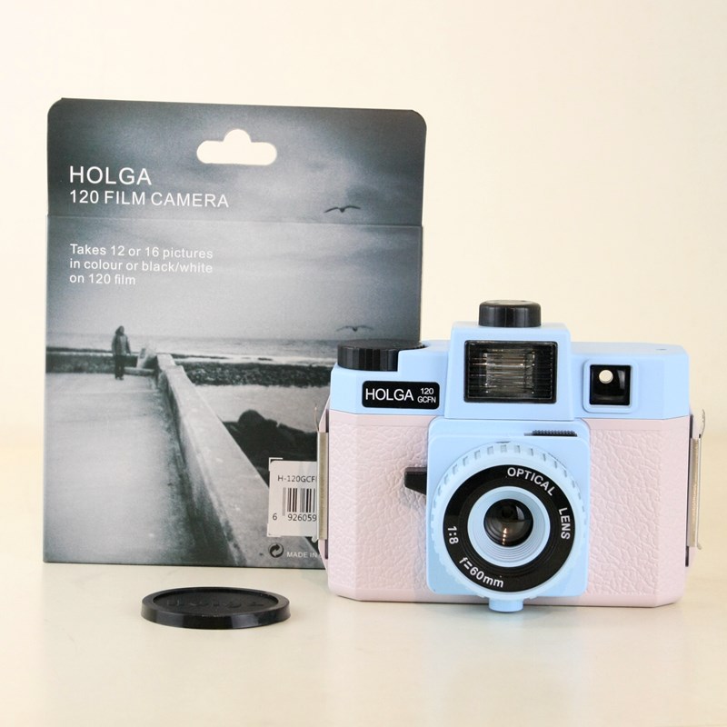 HOLGA 120GCFN Pink/Blue Medium Format Camera Lomography Lom