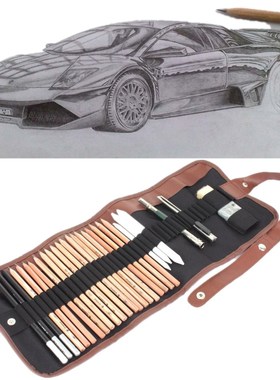 18pcs Sketch Pencil Paper Pen Charcoal Pencils Pencil Exten