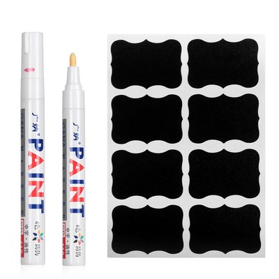 48 pcs Waterproof Blackboard Sticker Label Chalkboard Stick