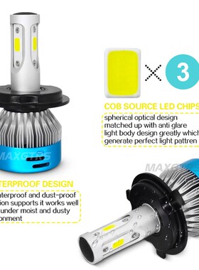 DC AC 8V 80V LED H4 Motorcycle Headlight Bike HS1 PH7 PH8 B