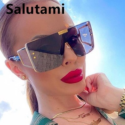 2020 New Luxury Brand One Piece Sunglasses For Women Vintag