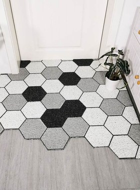 Door mat in carpet mat coiled household door mat and PVC
