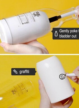 LED Night Light Creative Milk Bottle Lamp Sleep Timing Recha