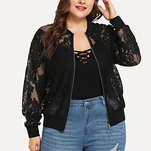 Womens Jackets Solid Casual Plus Size 5xl Lace Loose Shawl