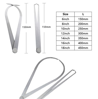 1set/2pcs 6~14 inches stainless steel clay pottery Inside O