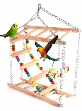 Colorful Parrot Toys Parrot Climbin Net Hanin Ladder