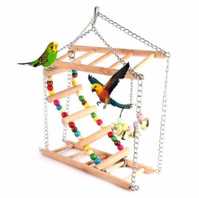 Colorful Parrot Toys Parrot Climbin Net Hanin Ladder