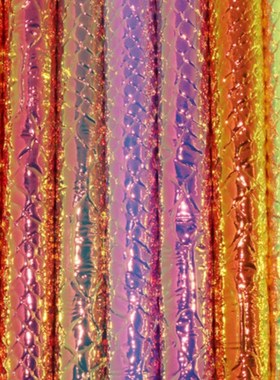 10 yards*137cm roll Crocodile metallic leather Rainbow synth