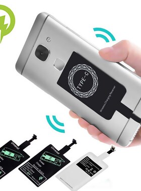 Support Micro USB Type C Qi Wireless Charger Adapter Inducti