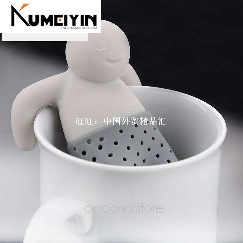 -Unique Cute Tea Strainer, Silicone Tea Infuser Filter Teap