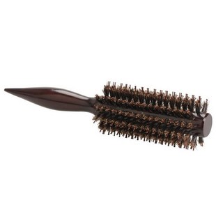 Curly Hair Comb Radial Brush Wood Handle Bristle Anti-static