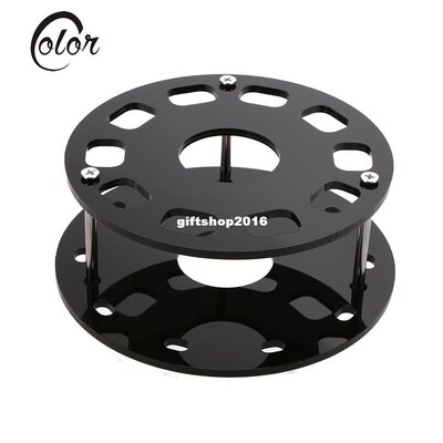 10 Holes Oval Makeup Brush Holder Acrylic Cosmetic Brush Dis