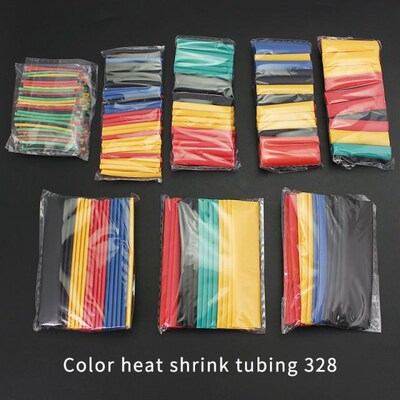 328PCS/lot Polyolefin Heat Shrinkable Tubing Sleeving Termor