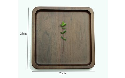 Black Walnut Rectangular Serving Tray Tea Dish Plate Natural