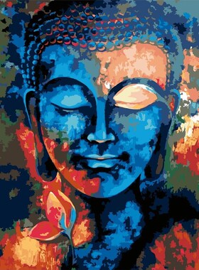 HACAN DIY Pictures By Number Buddha Kits Paint By Numbers Po