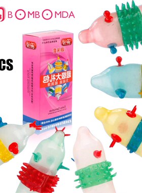 6pcs/Set Super Stimulating Spike Condom G-Spot Vagina Stimul