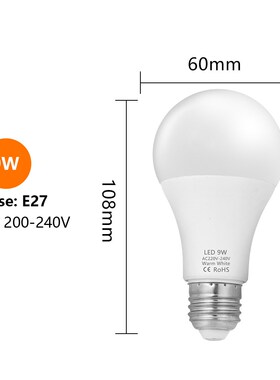 Led Bulb E27 3W 6W 9W 12W 15W 18W Led Lamp 220v 240v E14 Led