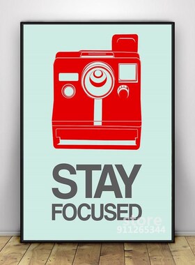 Stay Focused Polaroid Camera Poster 4 Abstract Poster Paint