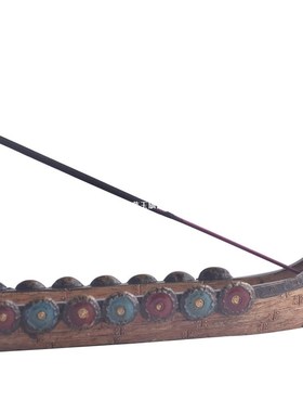 Dragon Boat Incense Stick Holder Burner Hand Carved Carving