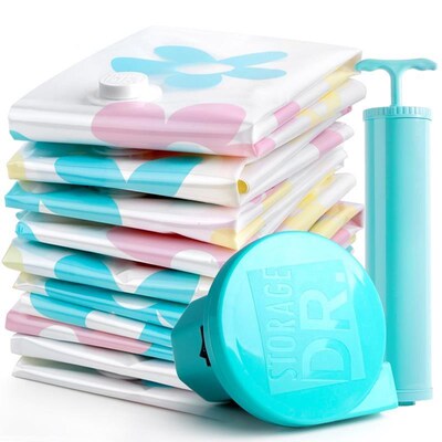 storage dr. vacuum compressed bag storage bag hand pump