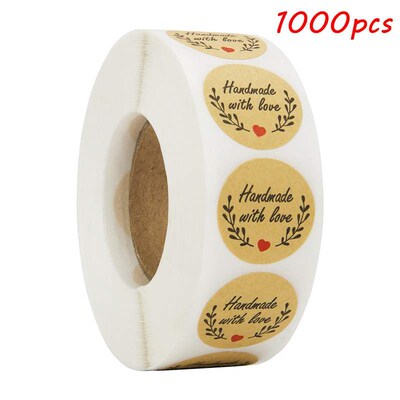 Handmade with love Stickers seal labels roll sticker for Pa