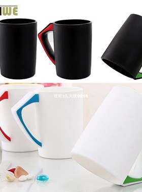 Creative 45 Degree Inverted Dustproof Cup Couple Bevel Green