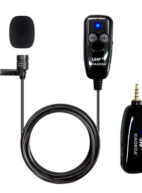 XIAOKOA HF Lavalier Lapel Wireless Microphone Recording Vlog