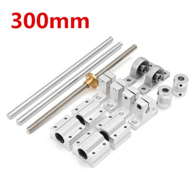 Durable 15pcs 300mm Optical-axis Guide Bearing Housings Alum
