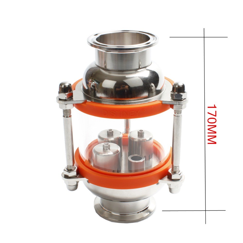 304 stainless steel bubble Distillation column with 1 sectio