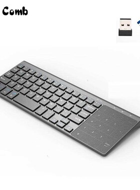 Wireless-Keyboard Touchpad-Mouse Jelly Comb Numeric Keypad N