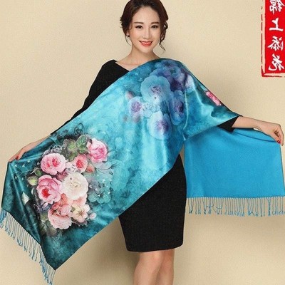 Qipao silk scarf custom-made mulberry silk scarf long autumn