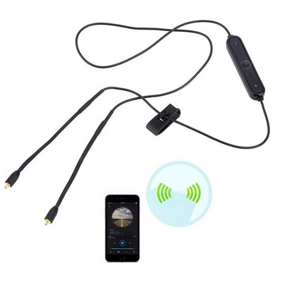 Wireless Blue Headphone Headset earphone adap wire f