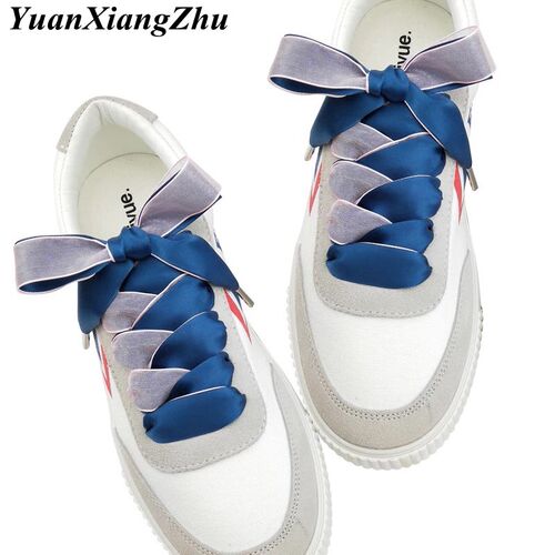 1 Pair 2CM Width 80/100/120cm Double-faced Snow Yarn Satin S