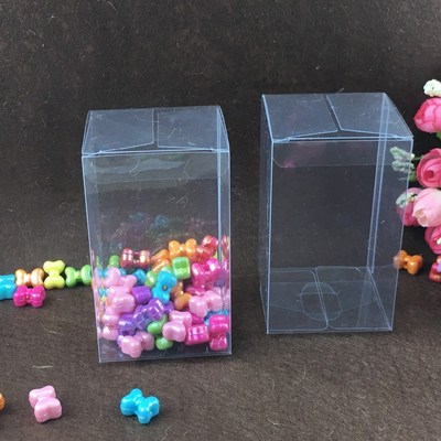 30pcs 6*6*10cm clear plastic pvc box packing boxes for gifts