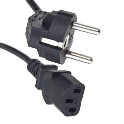 6ft 1.5m european eu 3 prong laptop adapter power cord cable