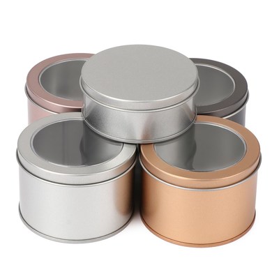 1pc Aluminum Round Tin, Jar, Bottle, Can, Storage Container