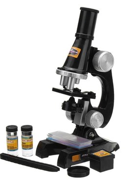 Microscope Kit Lab Led 100X/200X/450X Homeschool Science Ed