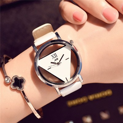 Hollow Triangle Dial Design Creative Watches Women Fashion