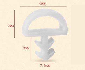 Hot sales 5M/lot  PVC Wooden Door Crash Bar Article Window D