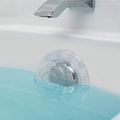 Bathtub Overflow Drain Cover Suction Cup Seal Stopper For D
