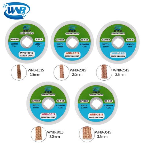 WNB 1.5m Solder Braid Soldering Remover Wick Low-residue Cle