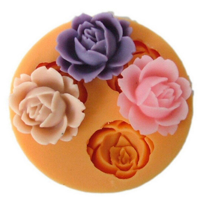 Hot sale 3D Flower Silicone Mold Chocolate Fondant Cake Suga