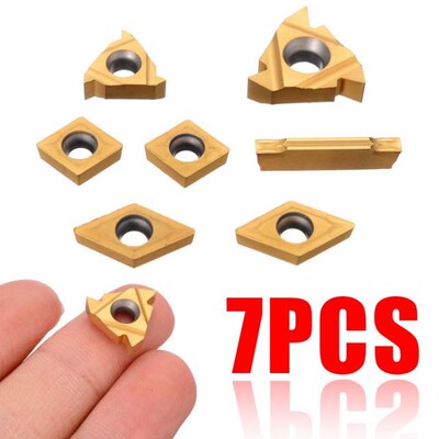 1set Carbide Inserts CCMT060204,11IR,16ER,MGMN200,DCMT070204