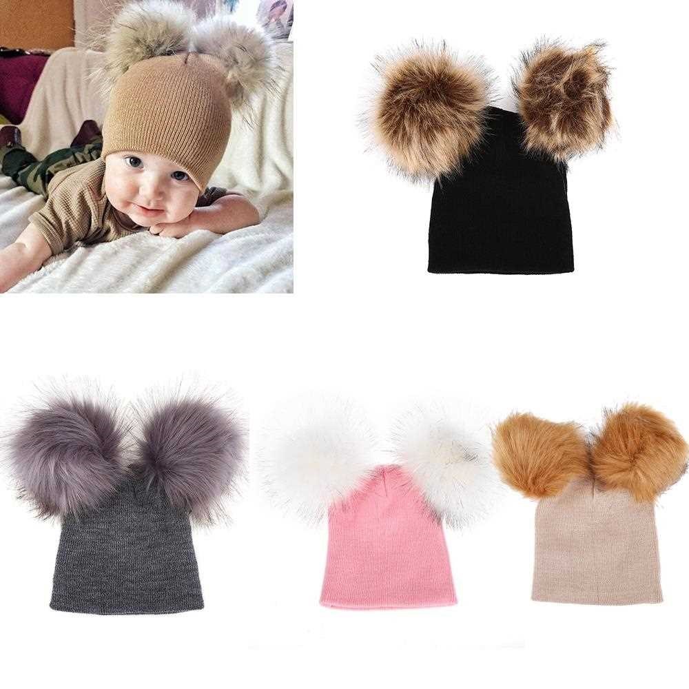 2019 Winter Children Hat Toddler Kids Warm Winter Knit Beani